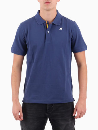 K-way Polo Uomo Vinnie Pique Blu