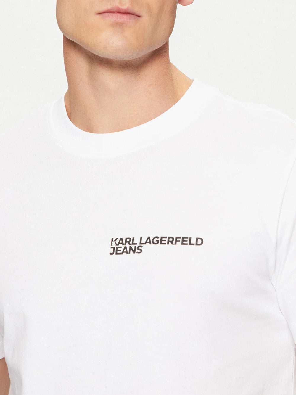 Karl Lagerfeld T-shirt Uomo Klj Slim Bianco