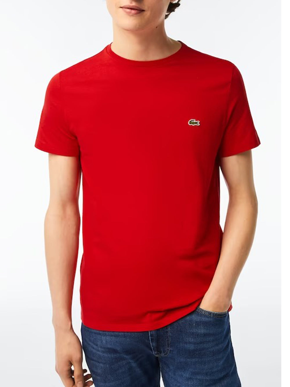 Lacoste T-shirt Uomo TH6709 Rosso