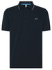 Sun68 Polo Uomo Polo Small Stripes On Collar S/S Bianco