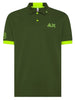 Sun68 Polo Uomo Polo Logo Fluo S/S Verde