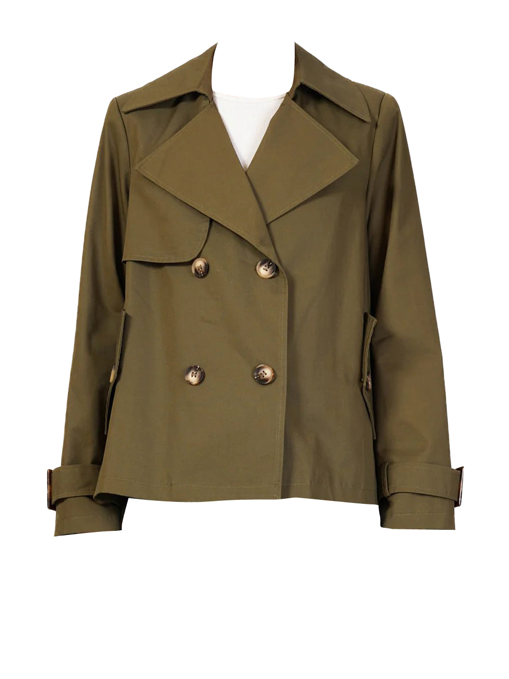 Tensione In Trench Donna 123099-25GB Verde