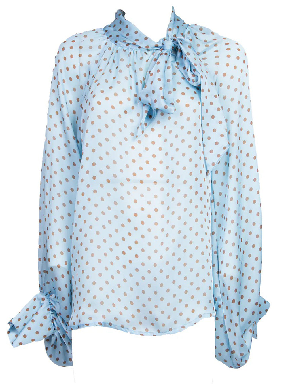 Camicia Casual Celeste / moka