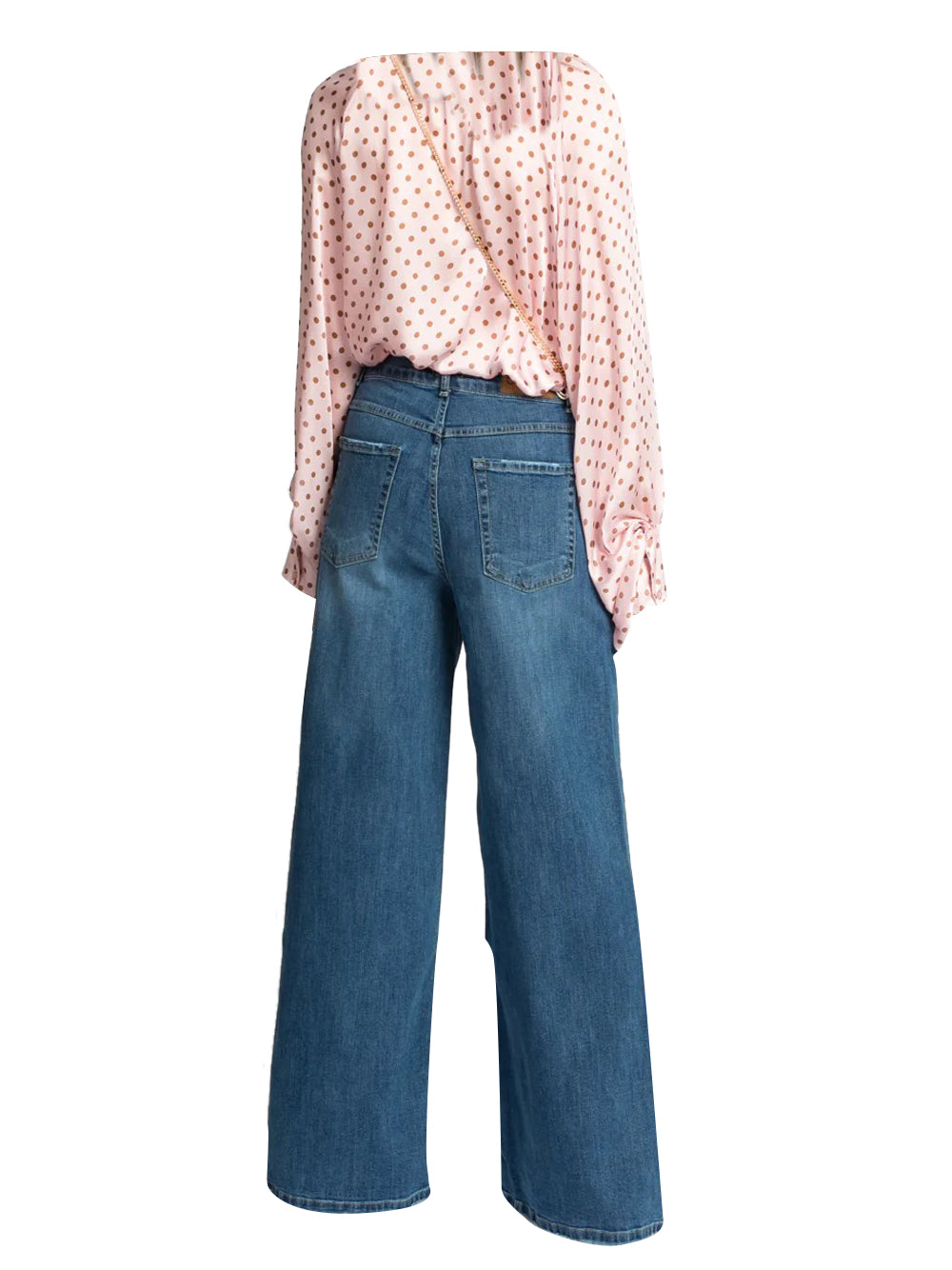 Camicia Casual Rosa / moka