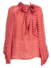 Tensione In Camicia Casual Panna / rosso