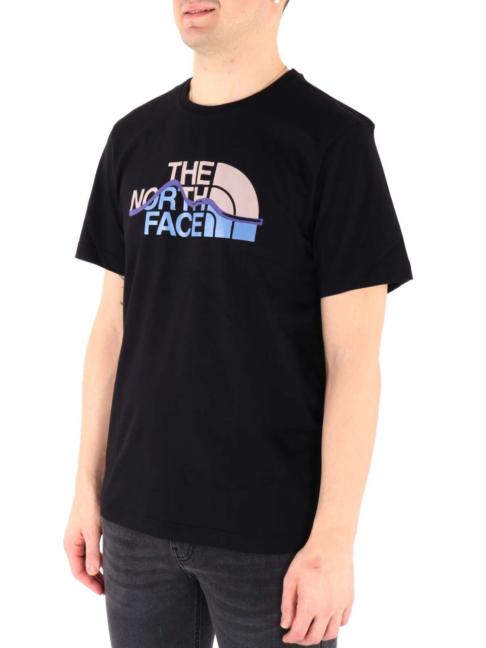 The North Face T-shirt Uomo Mountain Line Nero