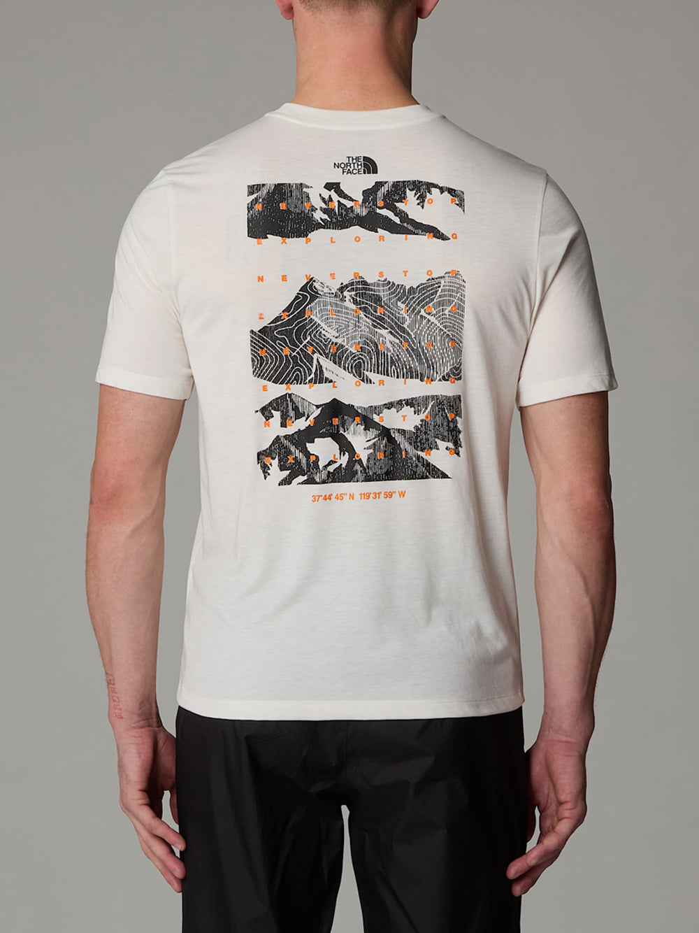 The North Face T-shirt Uomo Foundation Mountains Beige