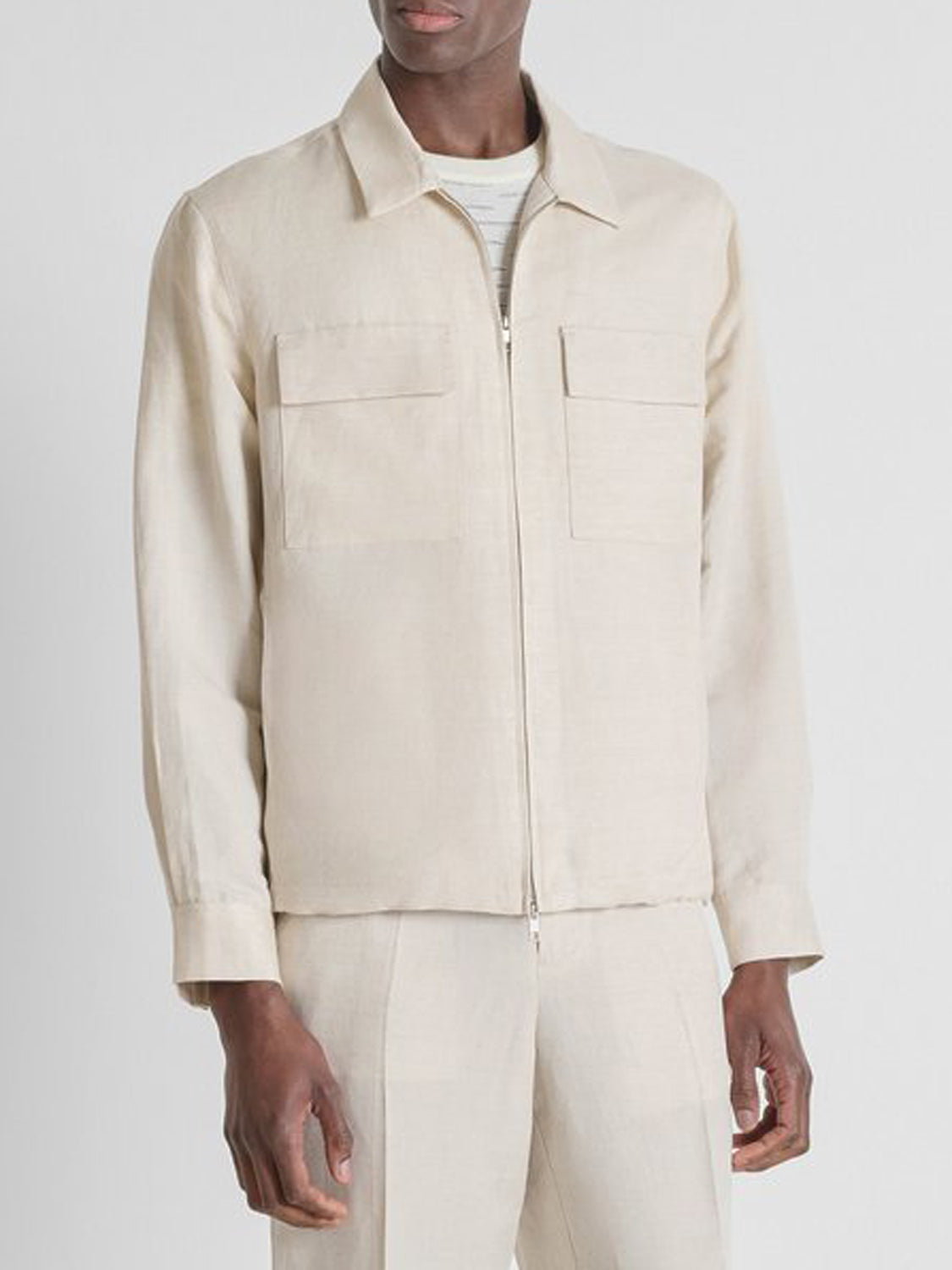 Antony Morato Camicia Casual Uomo Brema Ecru