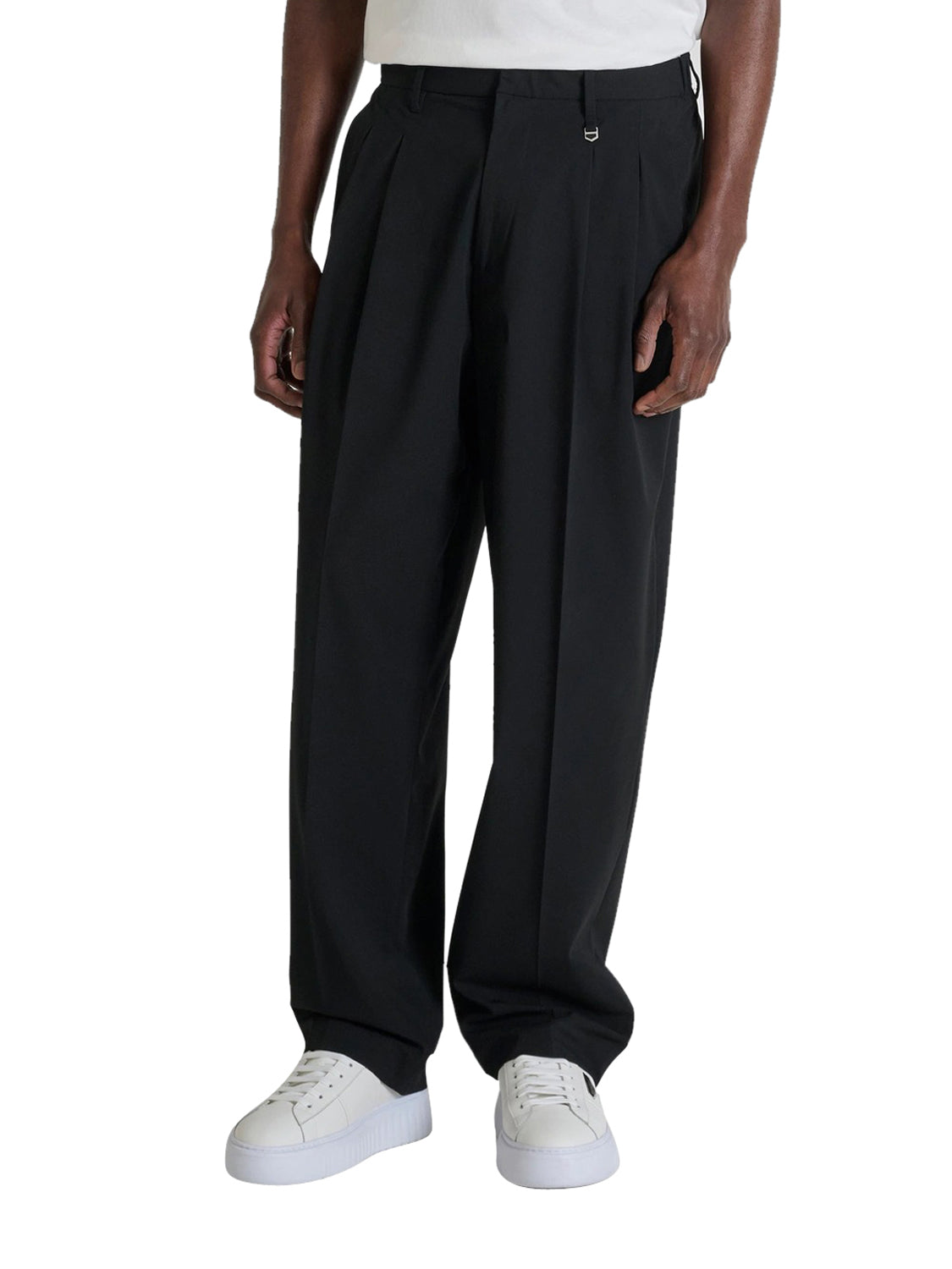 Pantalone Casual Uomo Leon Nero