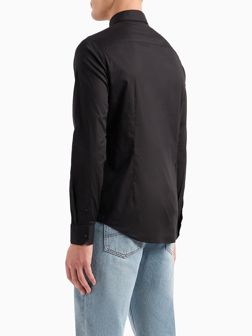 Camicia Casual Uomo Nero
