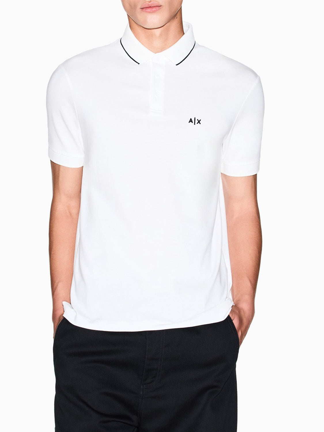 Polo Uomo Bianco ottico