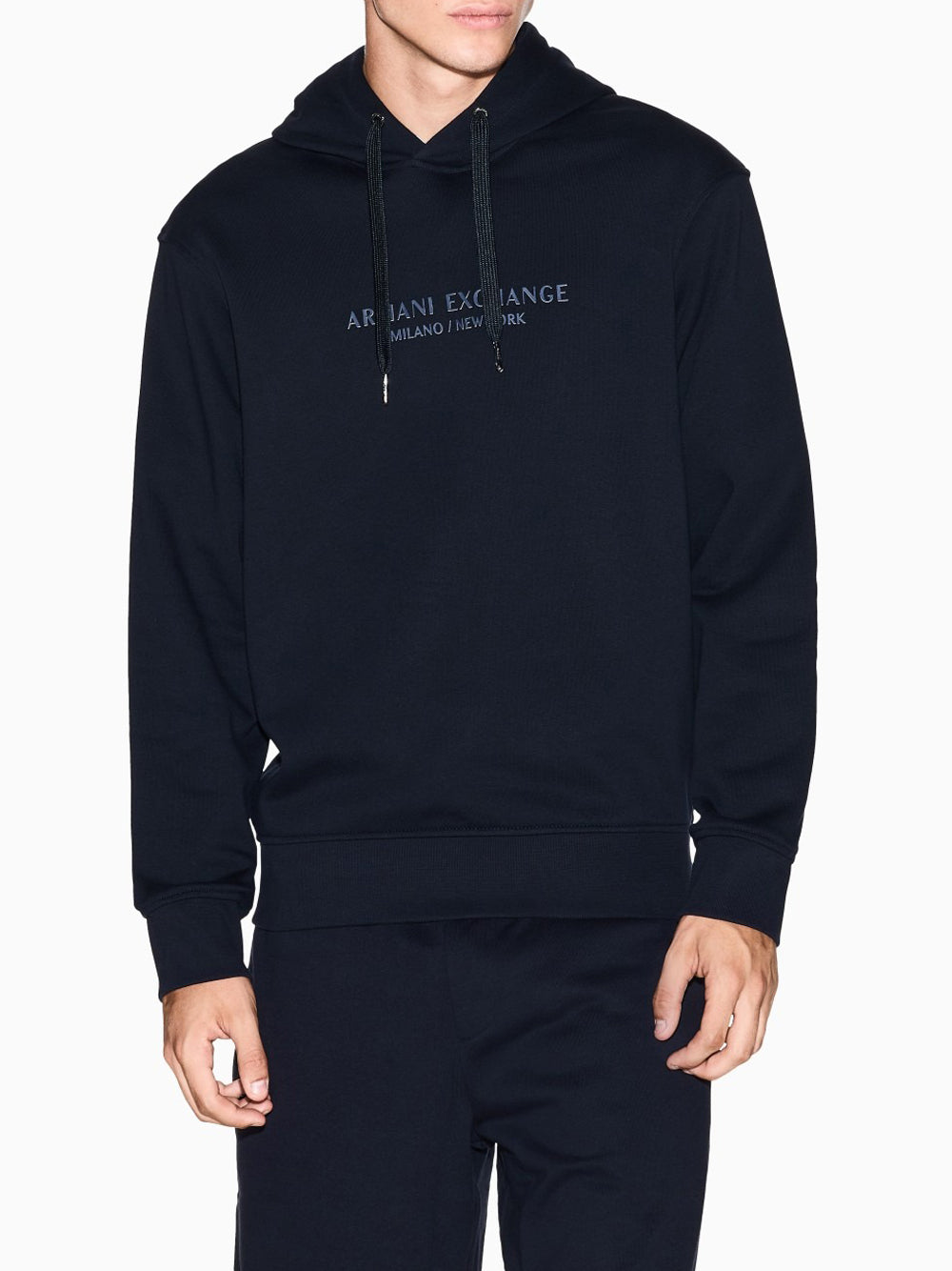 Felpa con Zip Uomo Navy scuro