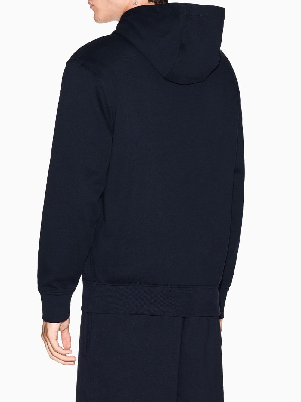 Felpa con Zip Uomo Navy scuro