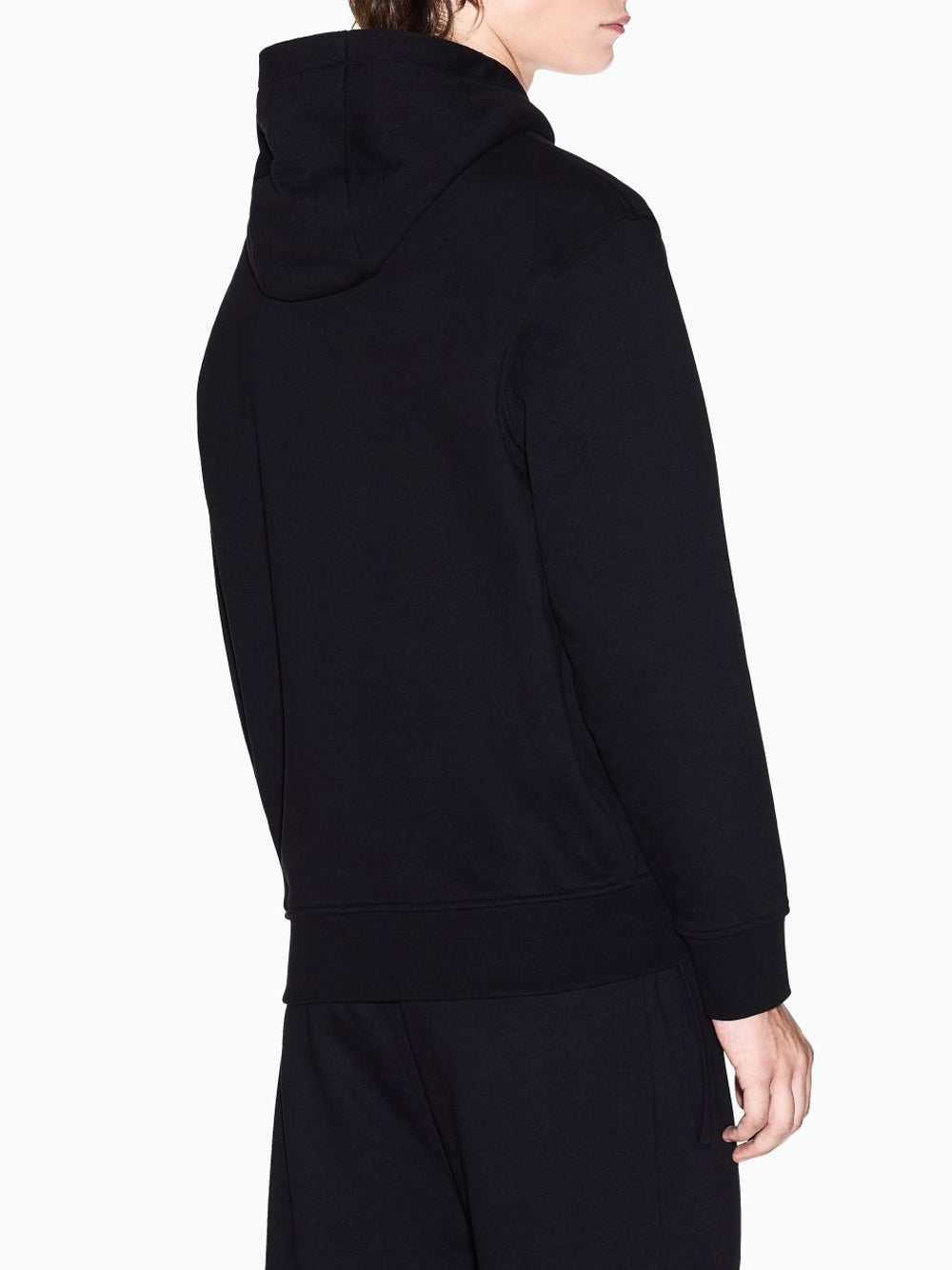 Felpa con Zip Uomo Nero