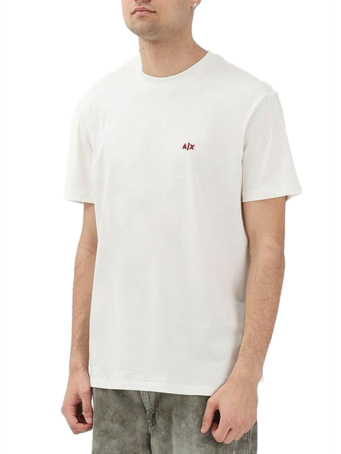 Armani Exchange T-shirt Uomo Crema