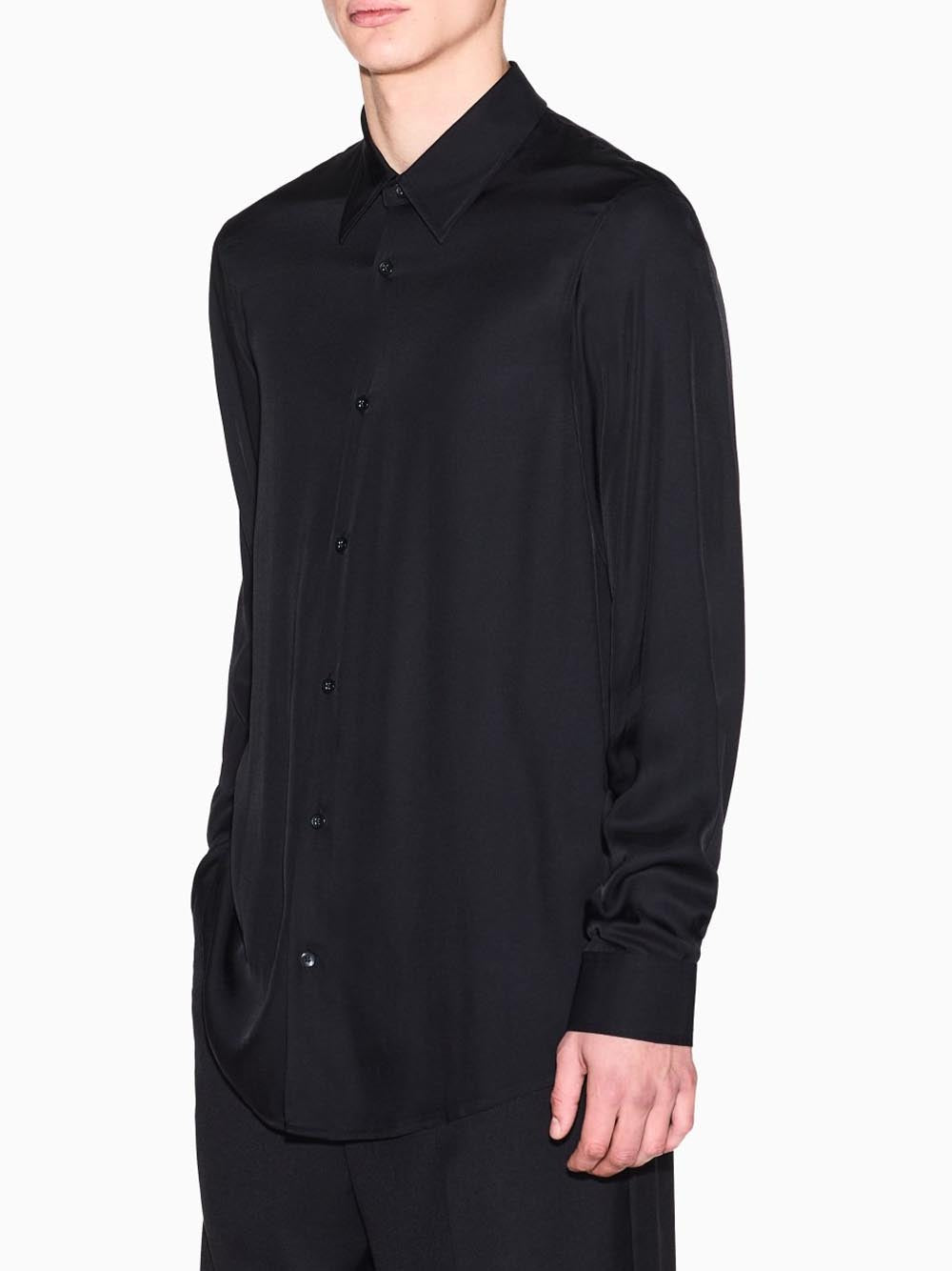 Camicia Casual Uomo Nero