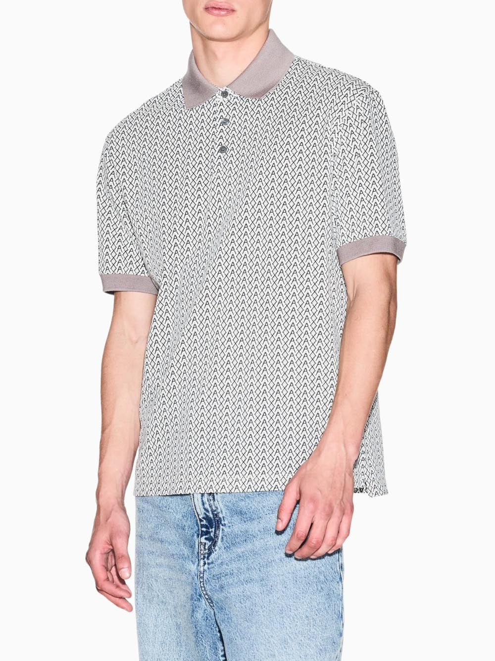 Armani Exchange Polo Uomo Crema