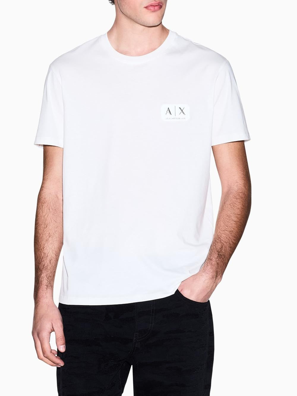 Armani Exchange T-shirt Uomo Bianco ottico