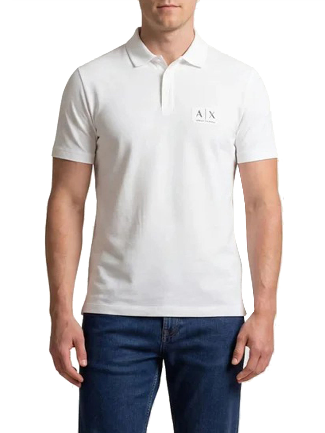 Polo Uomo Bianco ottico