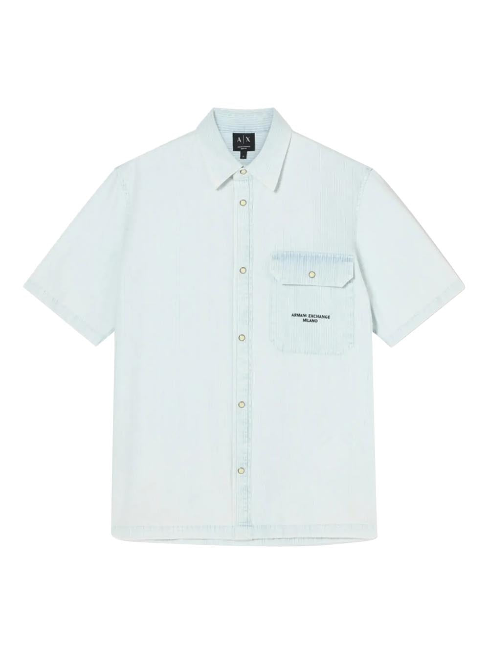 Camicia Casual Uomo Blu