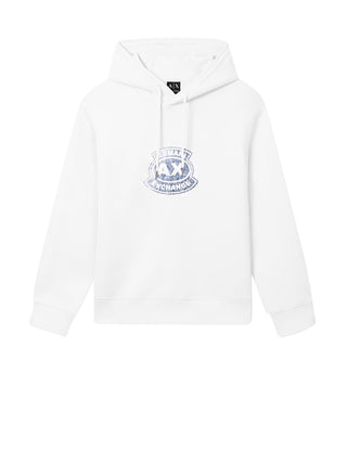 Felpa Cappuccio Uomo Bianco