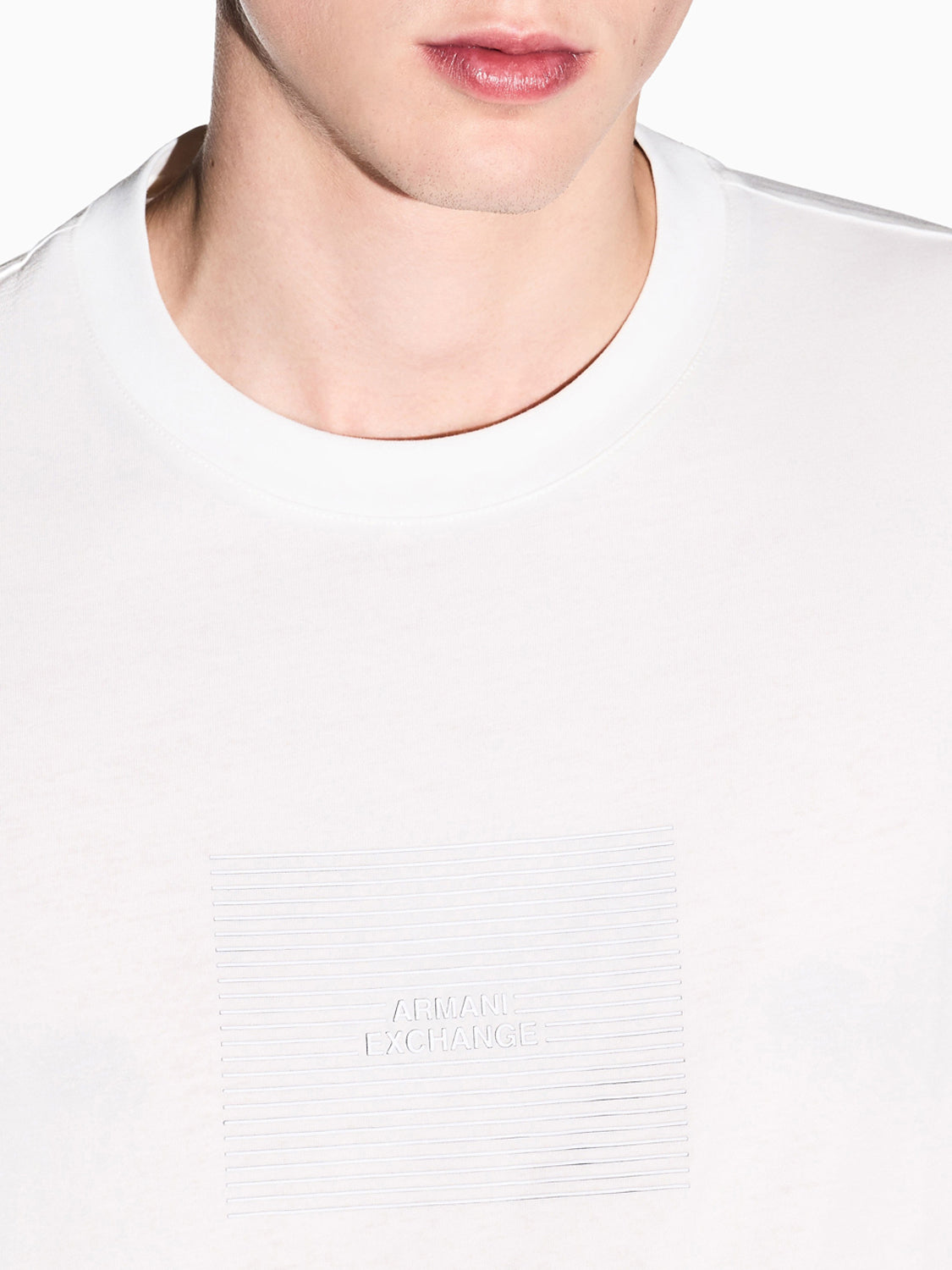 T-shirt Uomo Bianco ottico
