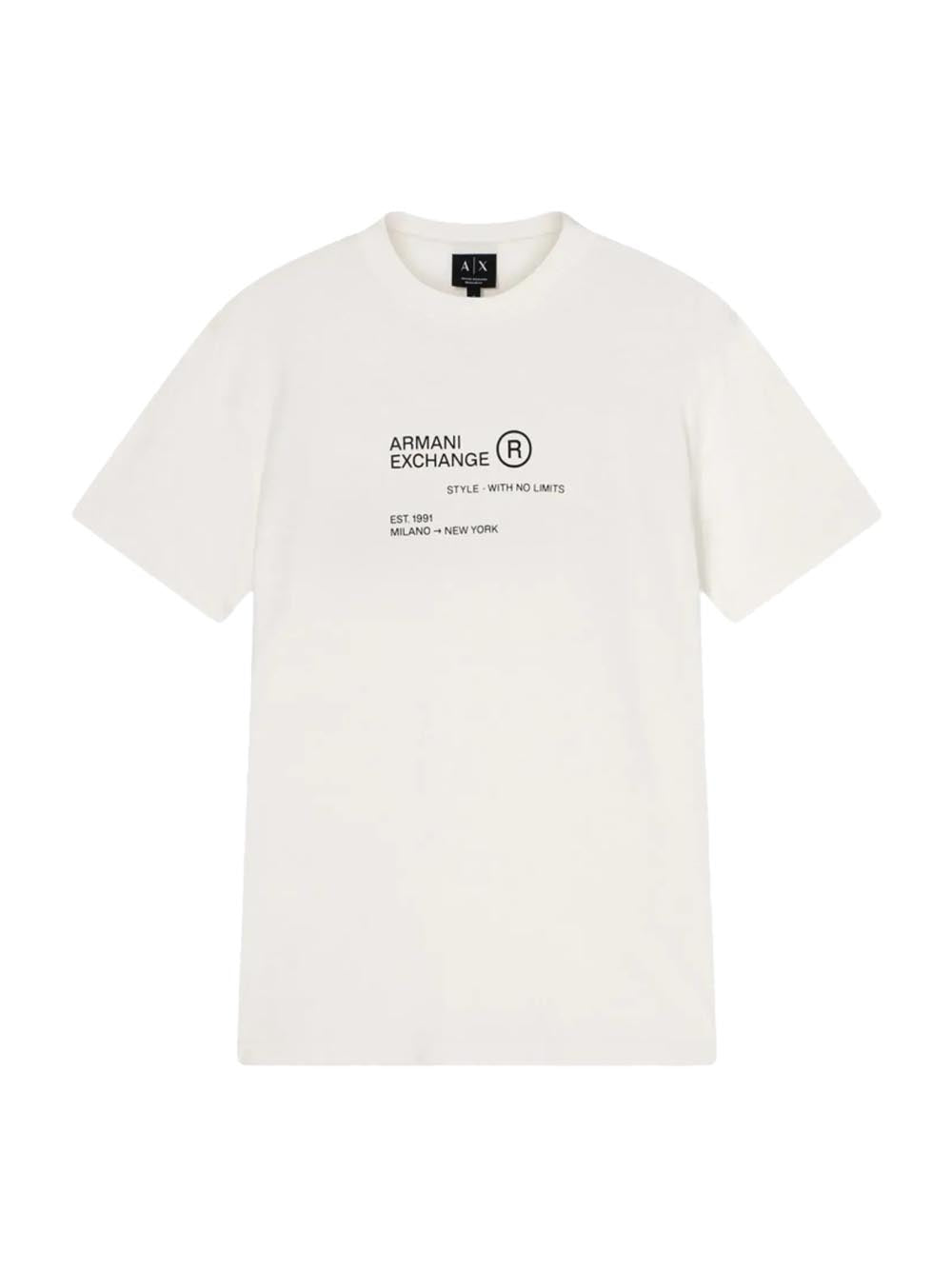 Armani Exchange T-shirt Uomo Bianco ottico