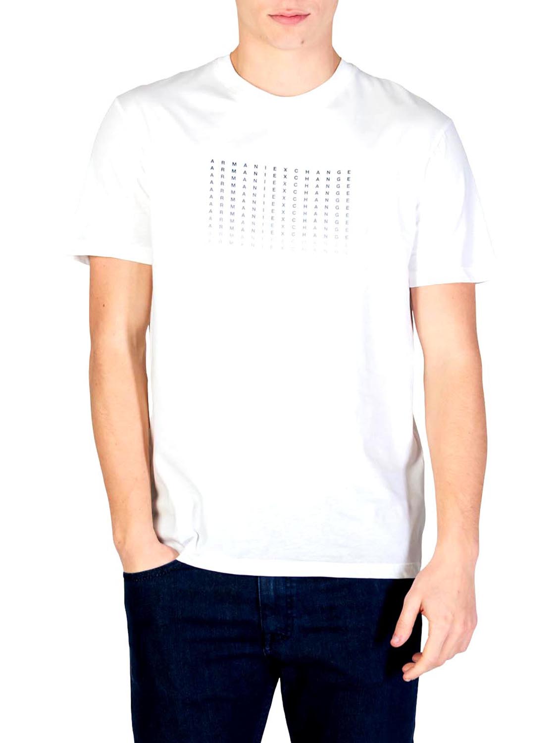 T-shirt Uomo Bianco ottico
