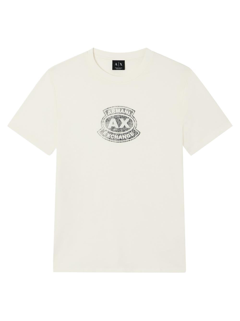 Armani Exchange T-shirt Uomo Crema
