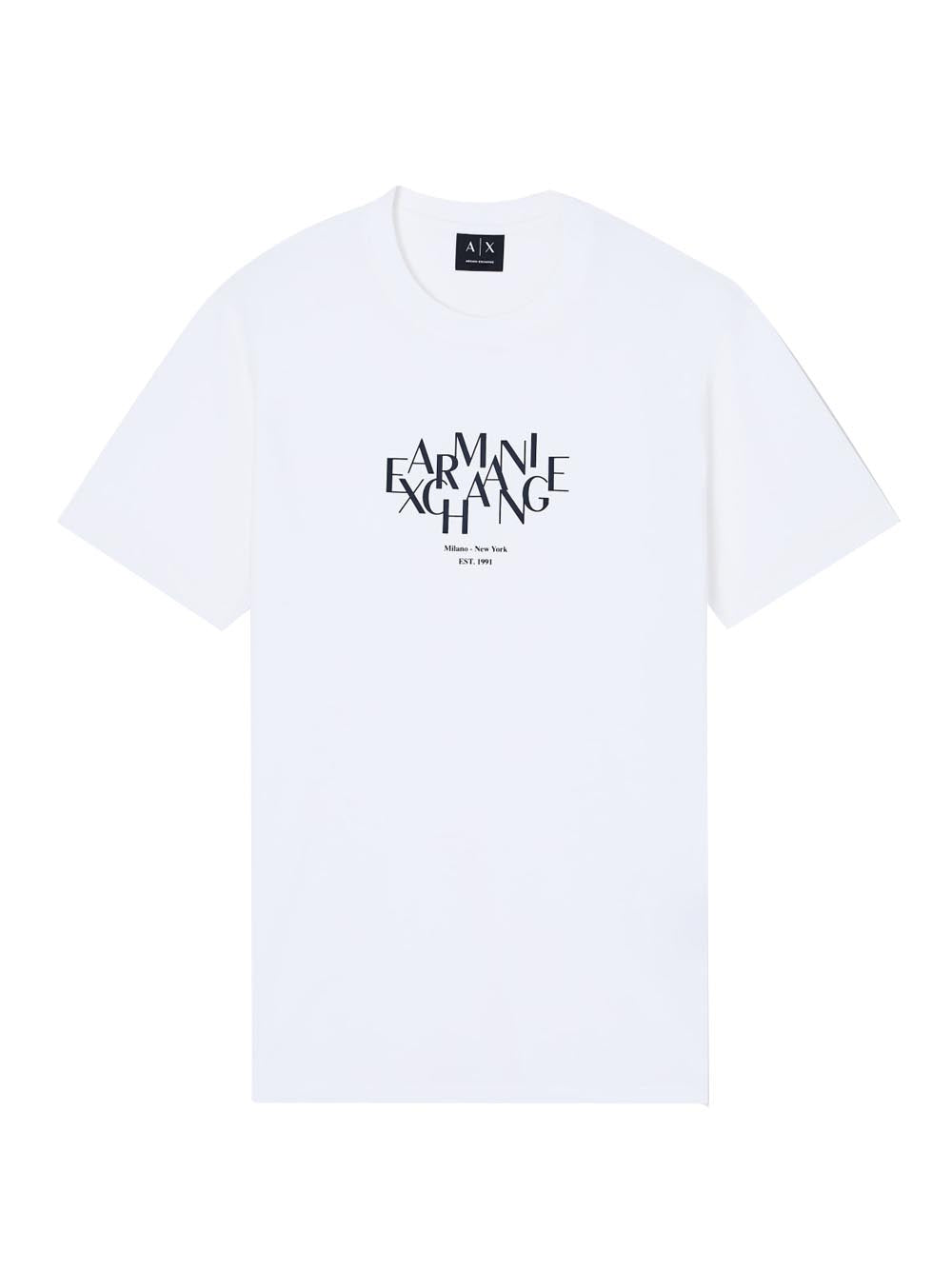 Armani Exchange T-shirt Uomo Bianco ottico