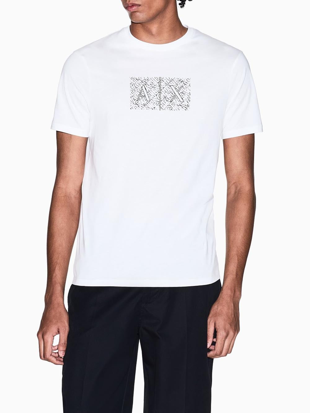 Armani Exchange T-shirt Uomo Bianco ottico