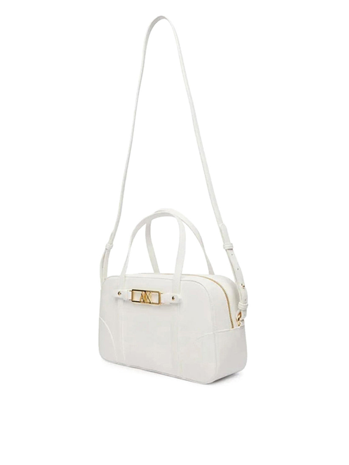 Armani Exchange Borsa a Mano Donna Bianco ottico
