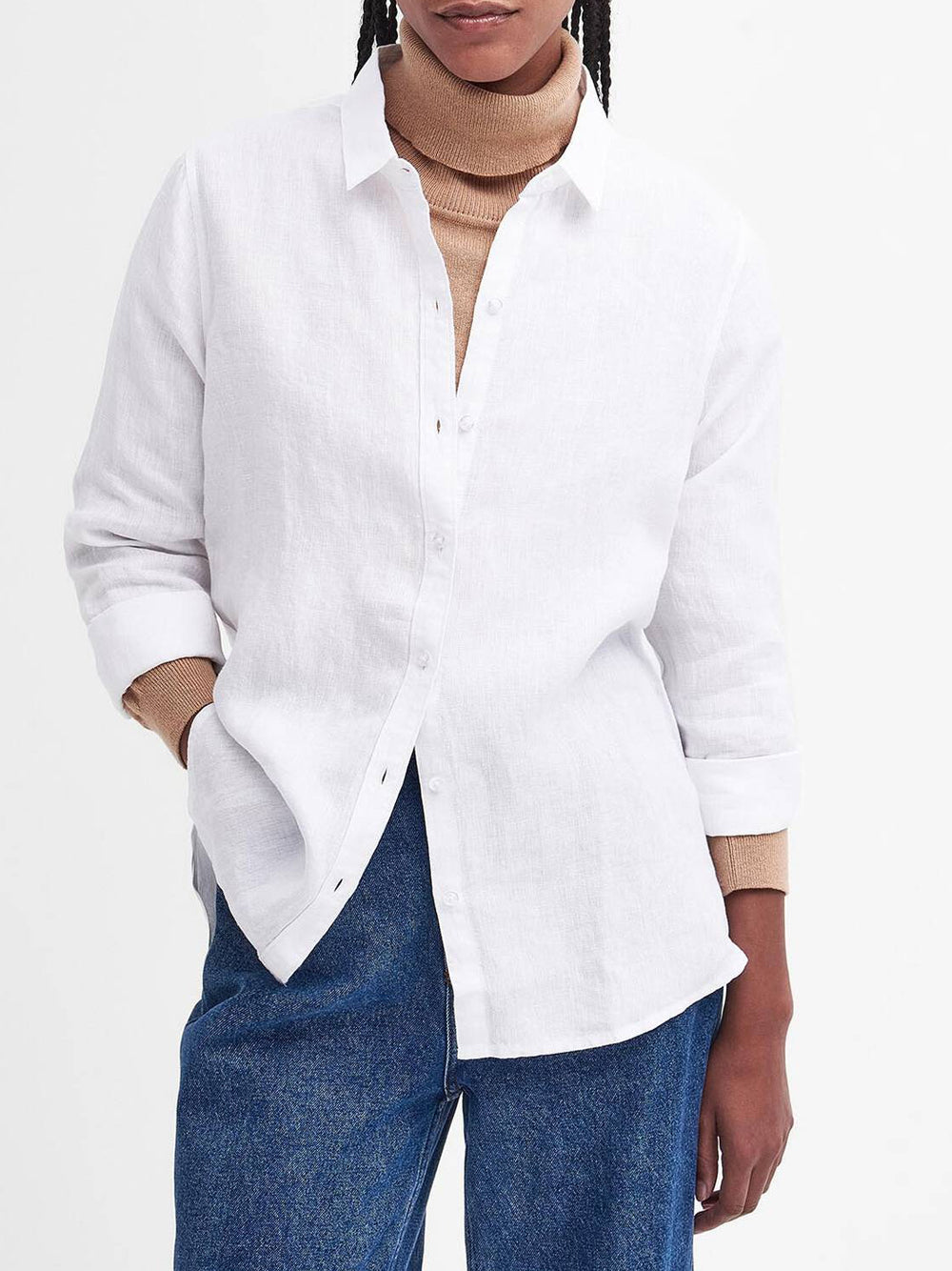 Camicia Casual Donna Marine Beige
