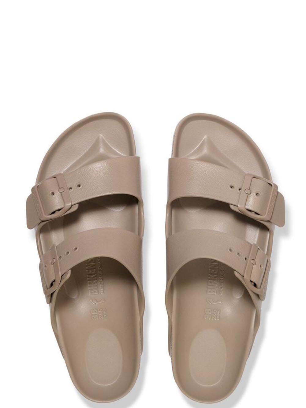Birkenstock Sandalo Basso Donna Arizona Eva Grigio Taupe