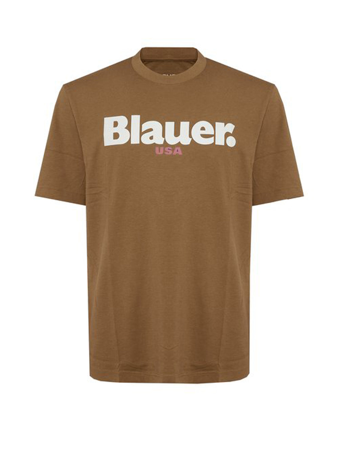 Blauer T-shirt Uomo Ernst Nocciola