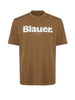 Blauer T-shirt Uomo Ernst Nocciola