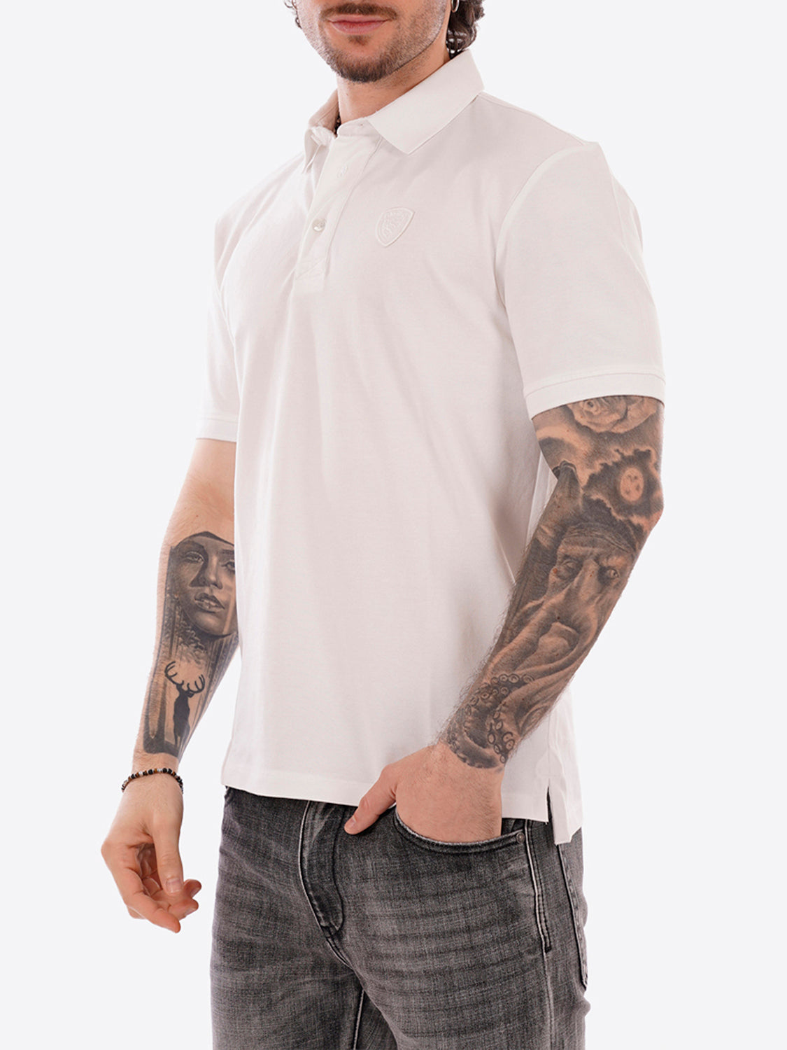 Polo Uomo Albans Bianco ottico