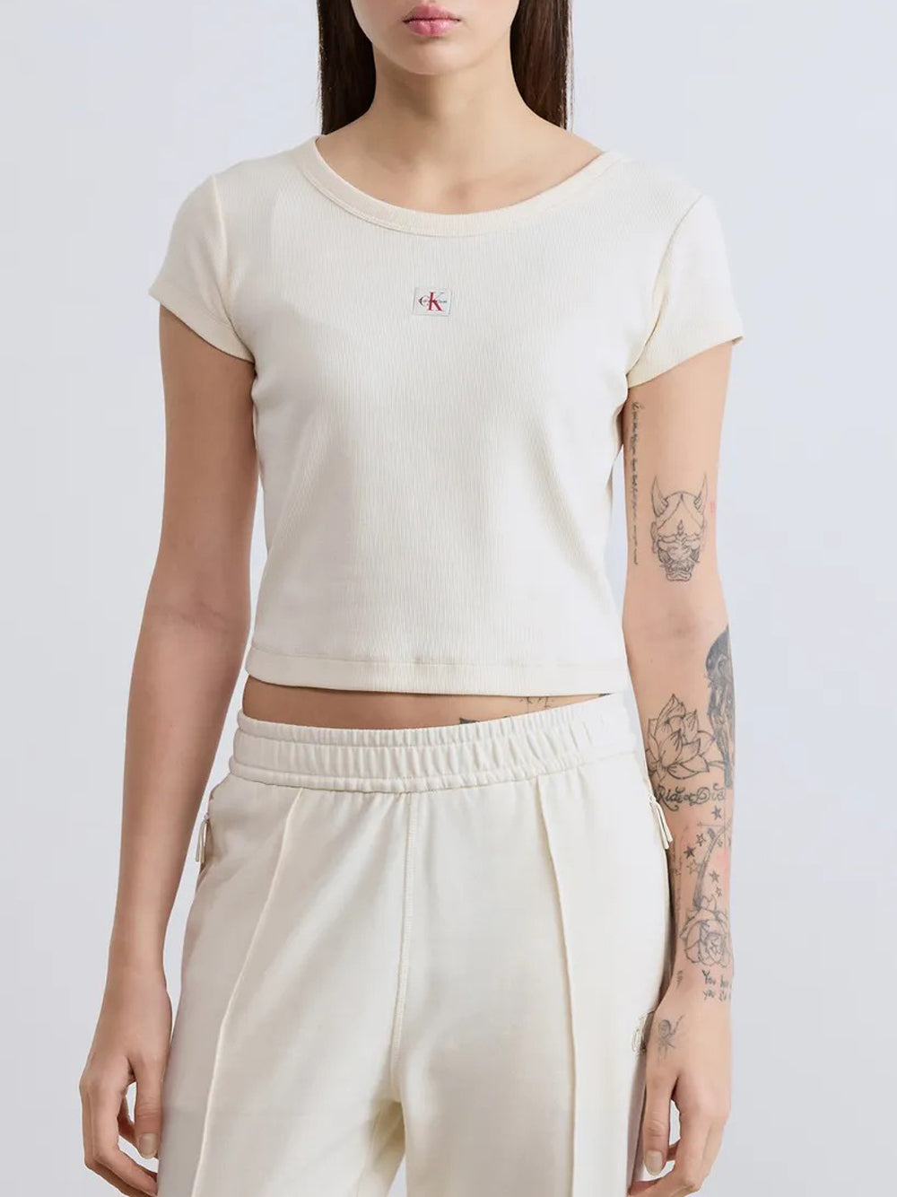 Calvin Klein T-shirt Donna Beige