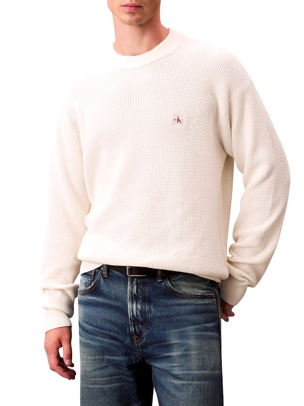 Calvin Klein Maglia Uomo Bianco sporco