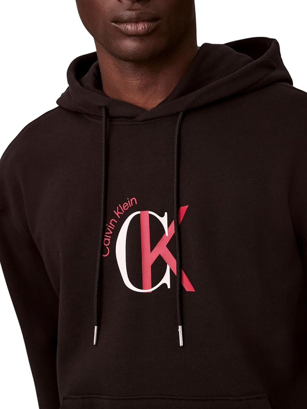 Calvin Klein Felpa Cappuccio Uomo Marrone