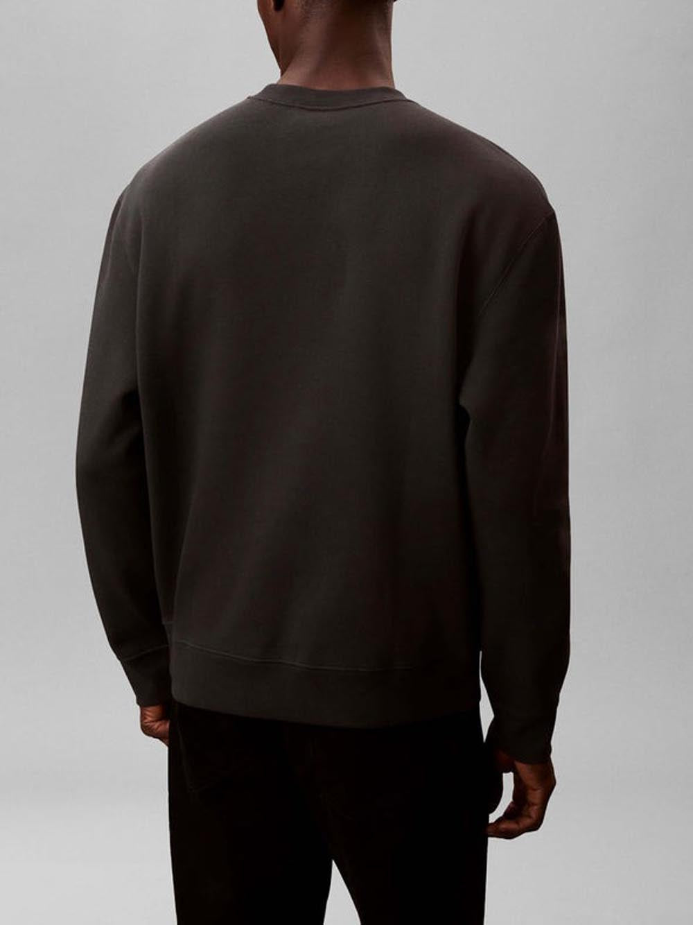 Felpa Girocollo Uomo Nero