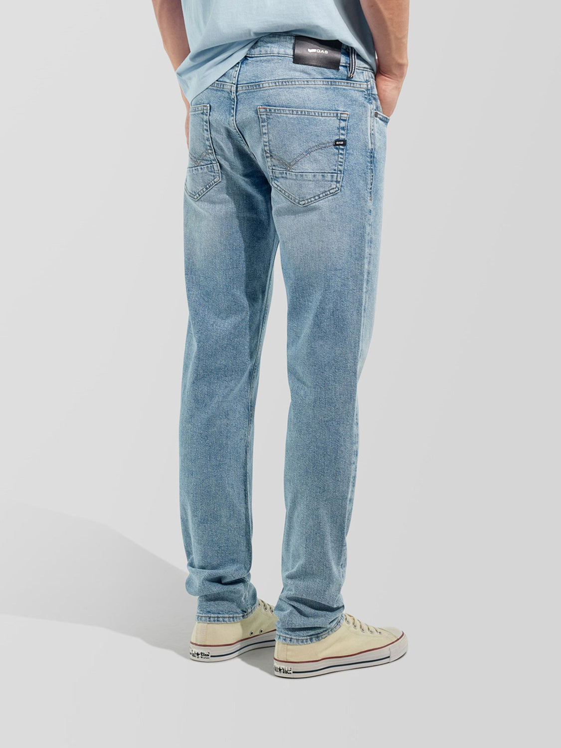 Jeans Slim Uomo Alex Denim Chiaro