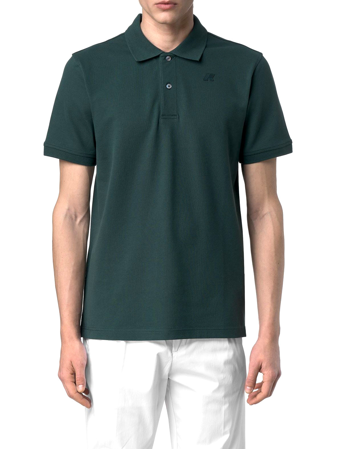 K-way Polo Uomo Amedee Pique Verde scuro