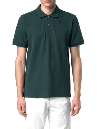 K-way Polo Uomo Amedee Pique Verde scuro