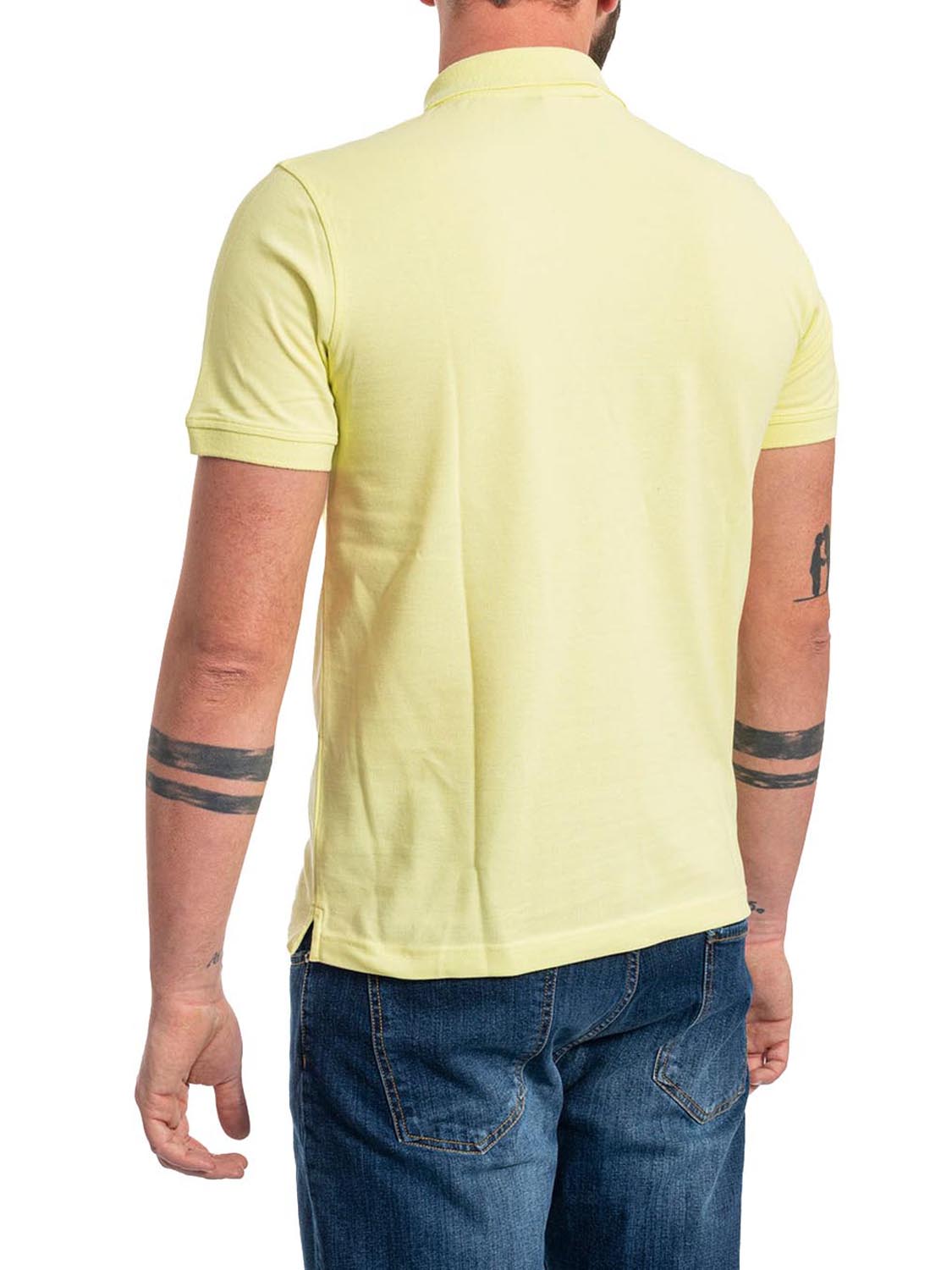 Polo Uomo Amedee Pique Giallo Lime