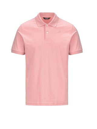 K-way Polo Uomo Amedee Pique Rosa cipria