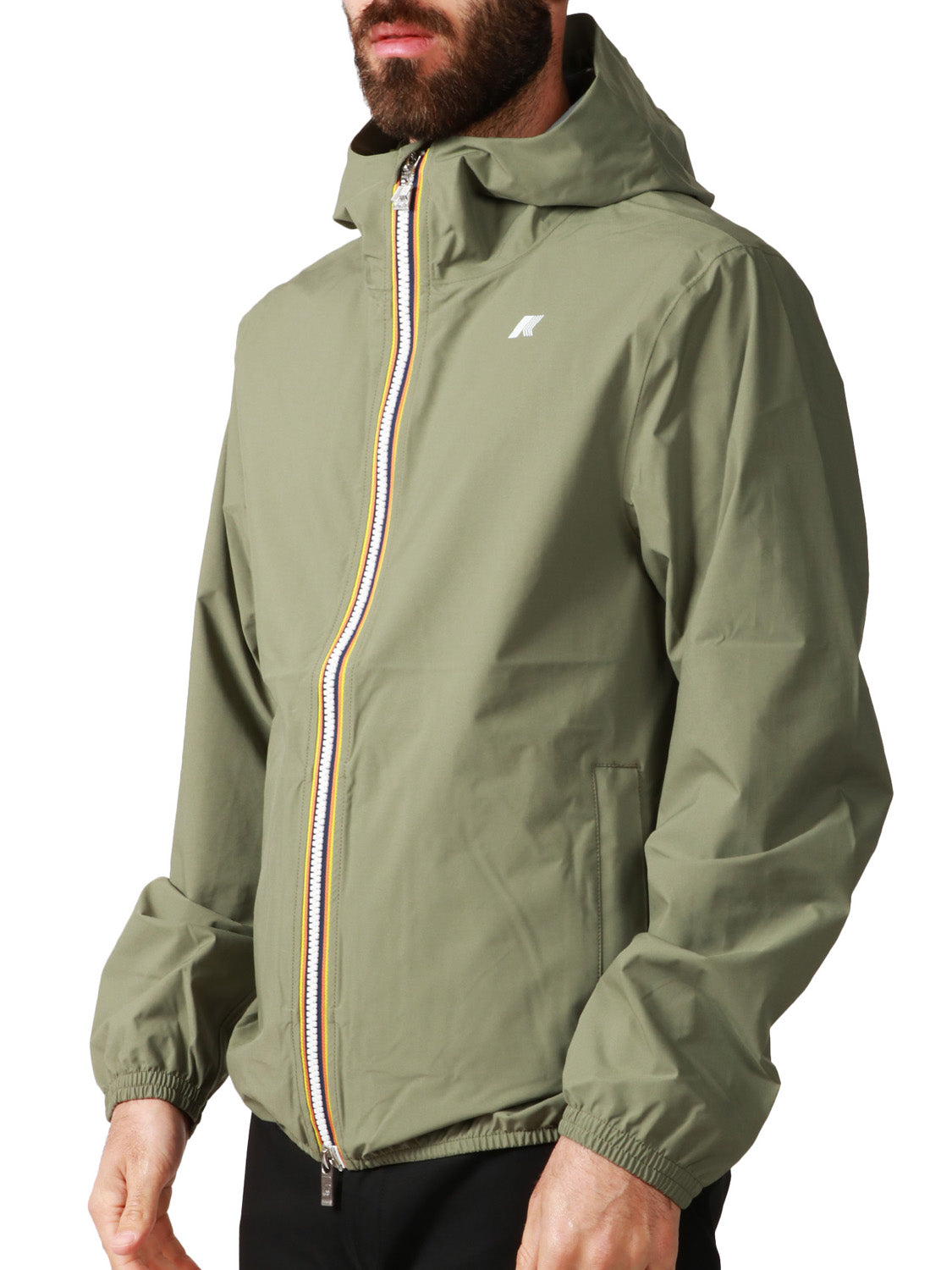 Giacca Leggera Uomo Jack Stretch Dot Verde lichene