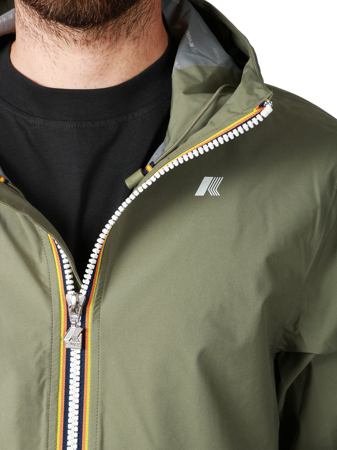 Giacca Leggera Uomo Jack Stretch Dot Verde lichene