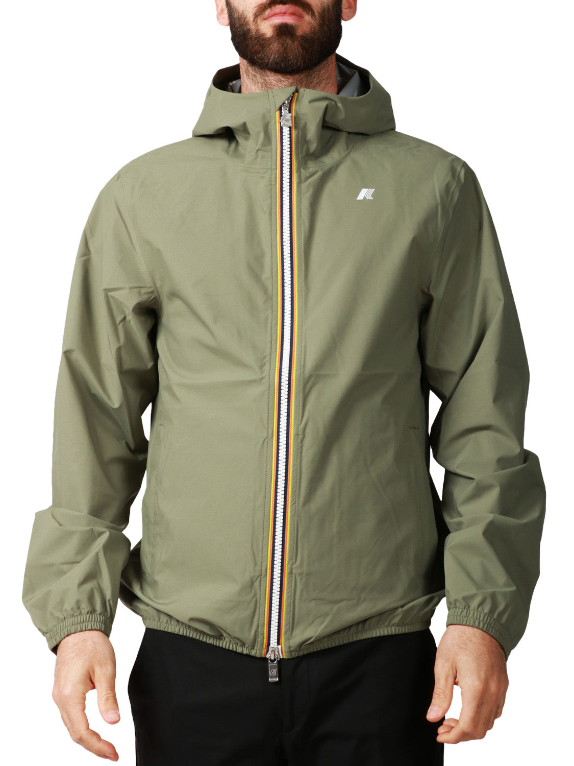 Giacca Leggera Uomo Jack Stretch Dot Verde lichene