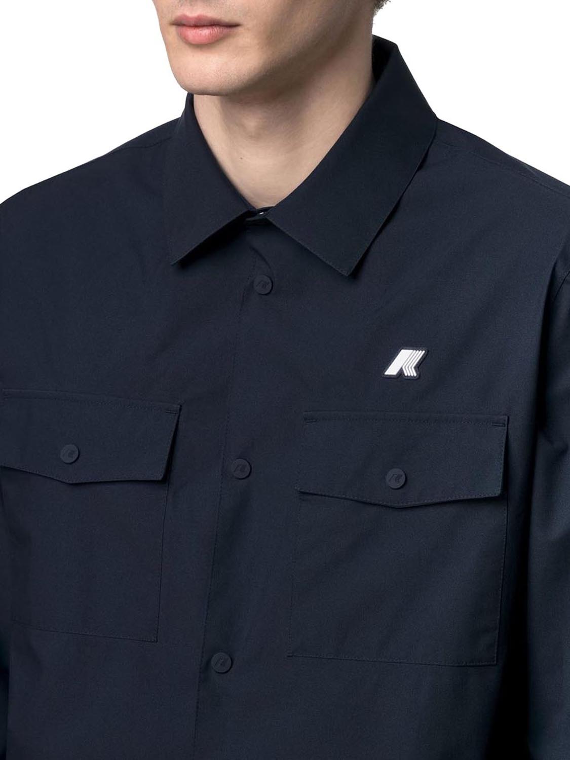 Overshirt Uomo Umbert Stretch 2Layers Blu scuro